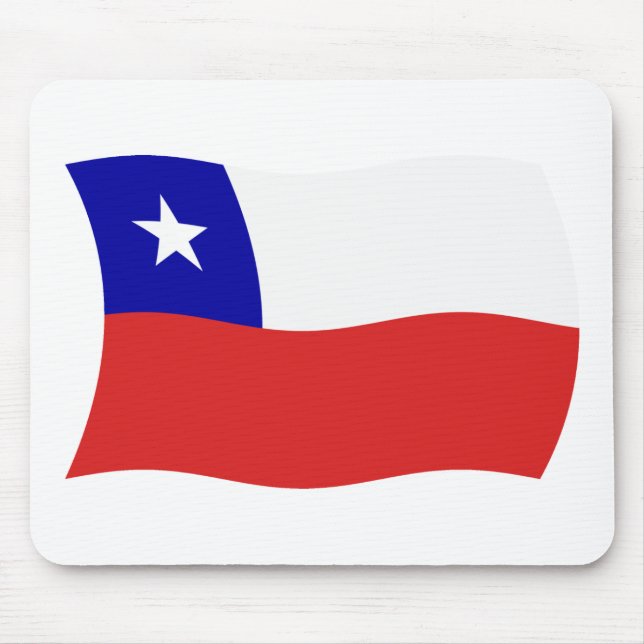 Mousepad Suporte de Mouse Bandeira do Chile (Frente)