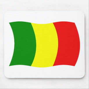 Mousepad Suporte de Mouse Bandeira do Mali