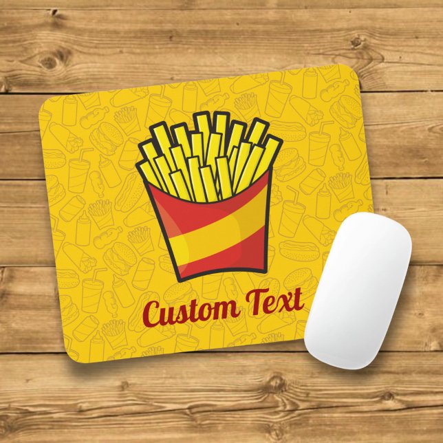Mousepad Suporte de Mouse Batata Frita (Criador carregado)
