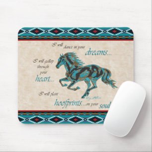 Mousepad Suporte de Mouse Cavalo Galopando