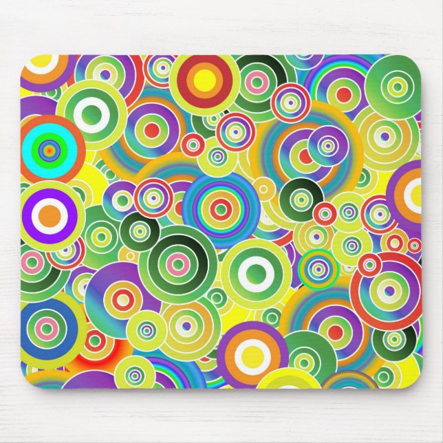 Mousepad Suporte de mouse círculos (Frente)