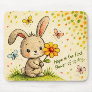 Mousepad Suporte de Mouse Coelho da Primavera