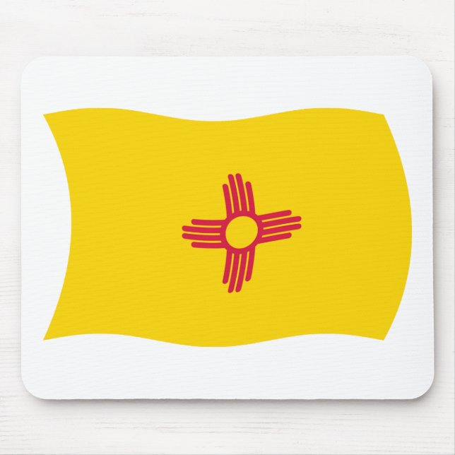 Mousepad Suporte de Mouse com a Bandeira do Novo México (Frente)