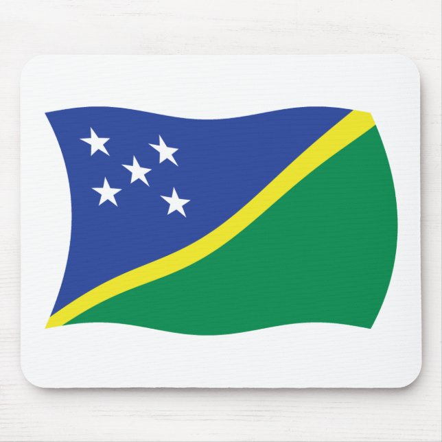 Mousepad Suporte de Mouse com Bandeira das Ilhas Salomão (Frente)