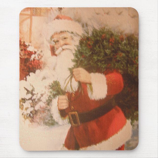Mousepad Suporte de Mouse Com Papai Noel (Frente)