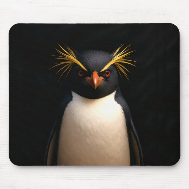 Mousepad Suporte de mouse com Pinguim Rockhopper (Frente)