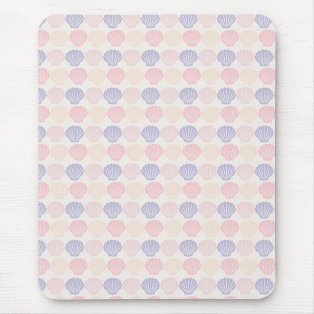 Mousepad Suporte de Mouse Conchas Marinhas (Frente)