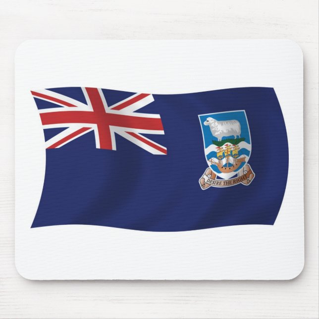 Mousepad Suporte de Mouse da Bandeira das Ilhas Falkland (Frente)