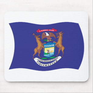 Mousepad Suporte de Mouse da Bandeira de Michigan