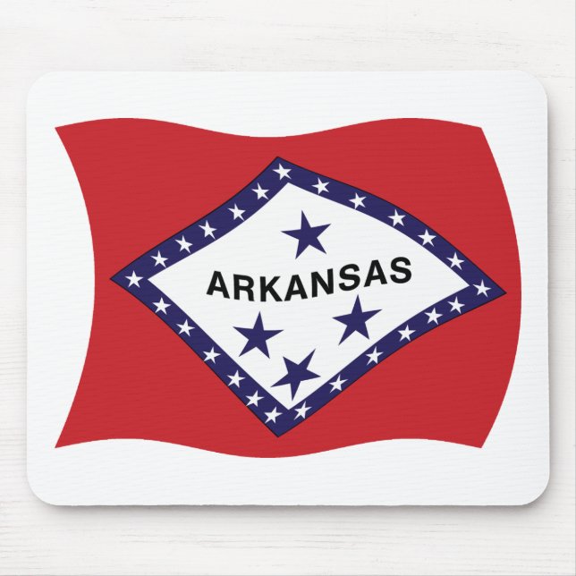 Mousepad Suporte de Mouse da Bandeira do Arkansas (Frente)