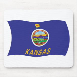 Mousepad Suporte de Mouse da Bandeira do Kansas