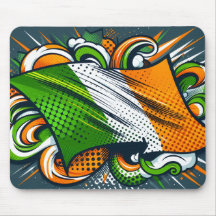 Suporte de mouse da bandeira irlandesa