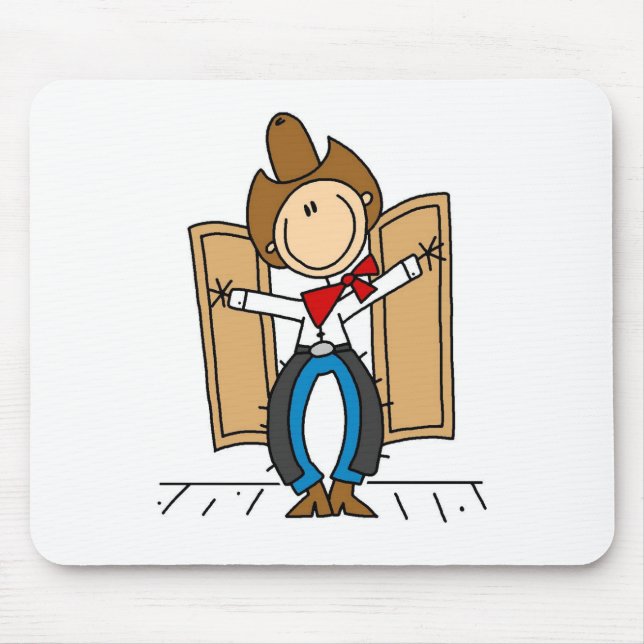 Mousepad Suporte de Mouse de Entrada de um Cowboy (Frente)