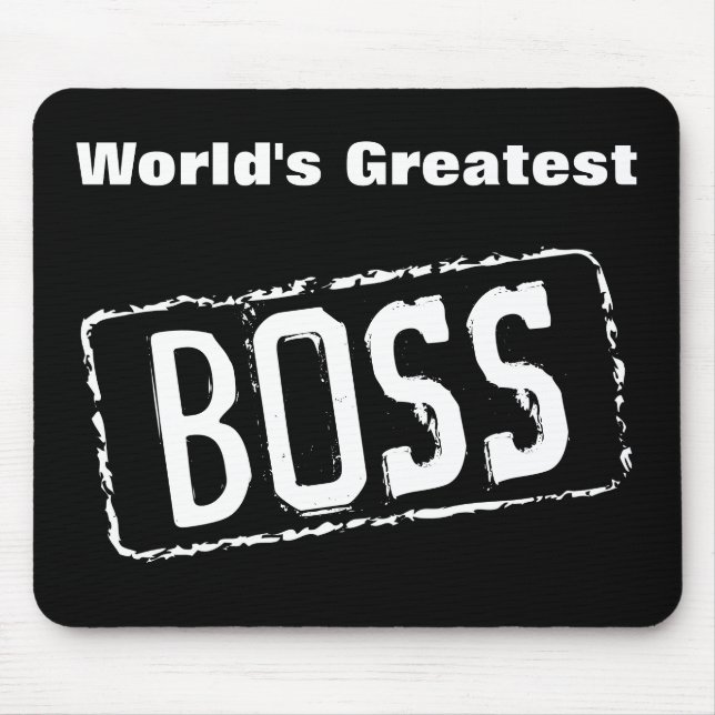Mousepad Suporte de Mouse do Melhor Chefe do Mundo (Frente)