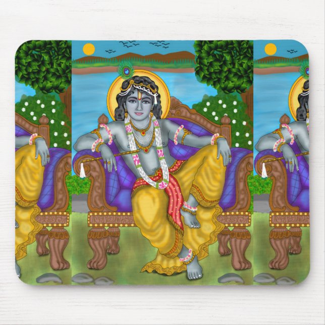 Mousepad Suporte de Mouse do Senhor Krishna (Frente)