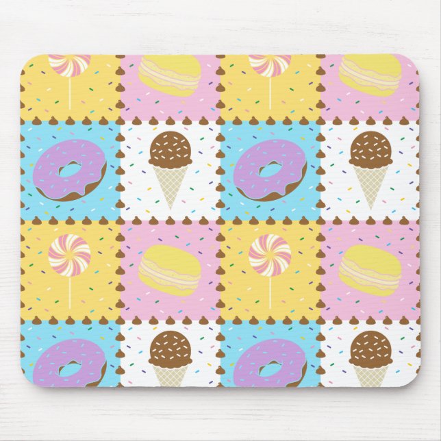 Mousepad Suporte de Mouse Doces Anseios (Frente)
