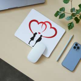 Mousepad Suporte de Mouse Dois no Amor