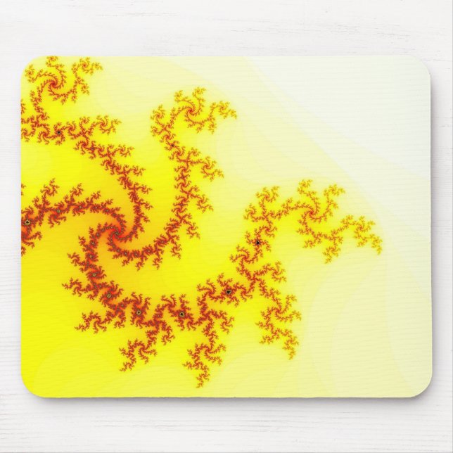 Mousepad Suporte de Mouse Dragão Amarelo (Frente)