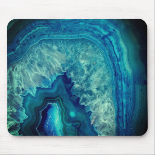 Mousepad Suporte de Mouse em Ágata Azul