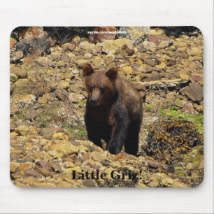 Mousepad Suporte de Mouse Filhote de Urso Cinzento