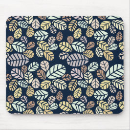 Mousepad Suporte de Mouse Folhas Pastel