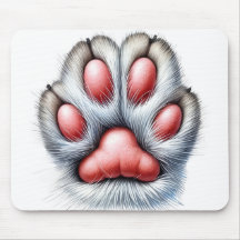 Suporte de Mouse Garra de Gato – Fofo & Divertido