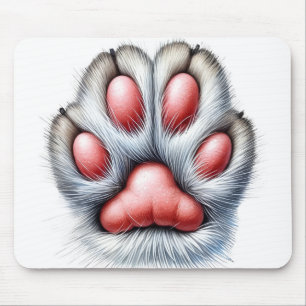 Mousepad Suporte de Mouse Garra de Gato – Fofo & Divertido
