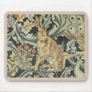 Mousepad Suporte de Mouse - Lebre e Pavão