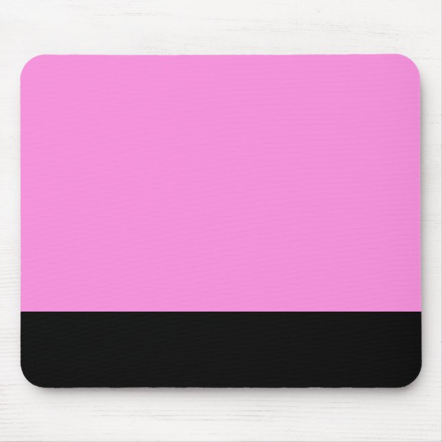 Mousepad Suporte de Mouse Rosa e Preto (Frente)