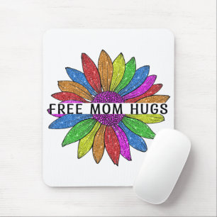 Mousepad Suporte de Orgulho LGBTQIA+ para a Mãe Livre Abraç