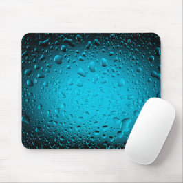Mousepad Suporte de rato azul gotas de água fria