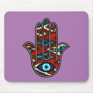 Mousepad Suporte de rato com desenho da Mão de Fátima
