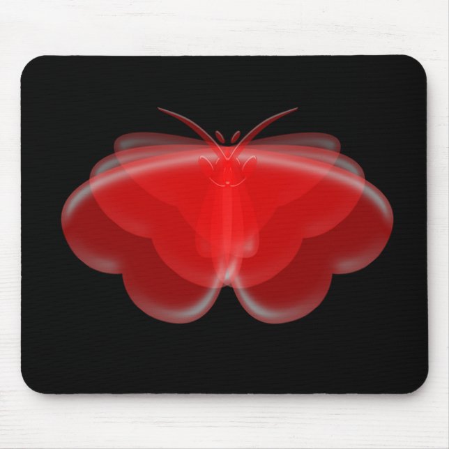 Mousepad Suporte de Rato Corações de Borboleta (Frente)
