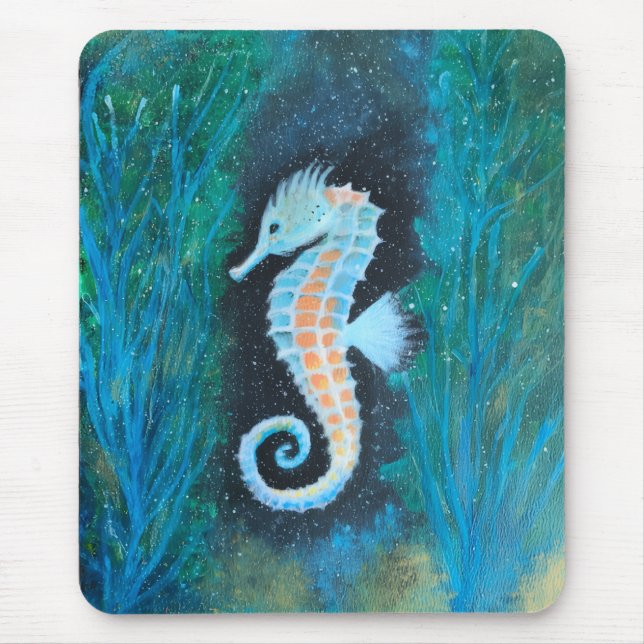 Mousepad Suporte de rato de cavalo-marinho (Frente)