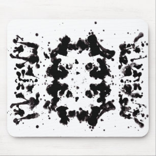 Mousepad Suporte de Rato Preto e Branco Salpicado
