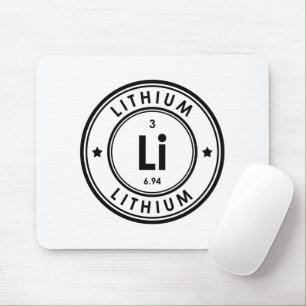 Mousepad Suporte do mouse de elemento de lítio