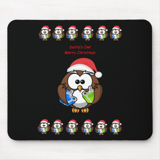 Mousepad Suporte do mouse do proprietário do papai noel (Frente)