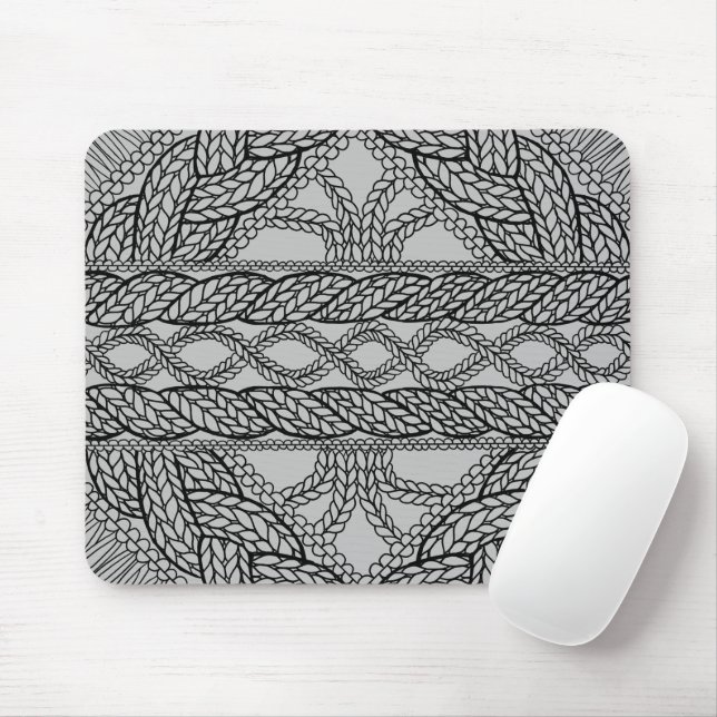 Mousepad Suporte do mouse KNIT cinza (Com mouse)