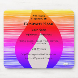 Mousepad Suporte do mouse Rainbow Flame Promo - HAMbWG
