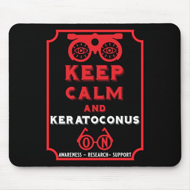 Mousepad Suporte E Consciência De Keratoconus (Frente)