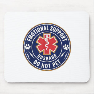 Mousepad Suporte Emocional Marido Não Pet Service Dog L