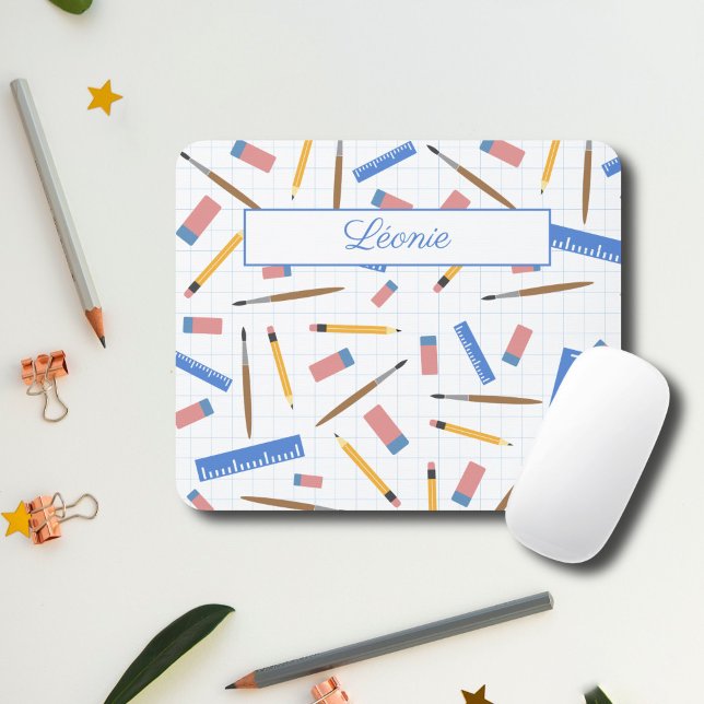 Mousepad Suporte Escolar Pad de Mouse Padrão (School Supplies Pattern Mouse Pad)