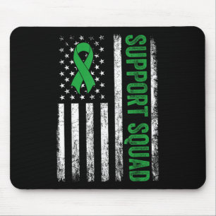 Mousepad Suporte Esquadrão Nos Sinalizador Verde Fita Saúde