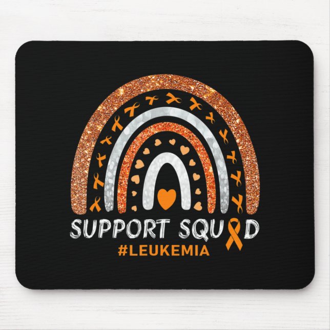 Mousepad Suporte Leucemia Esquadrão Consciencialização Arco (Frente)