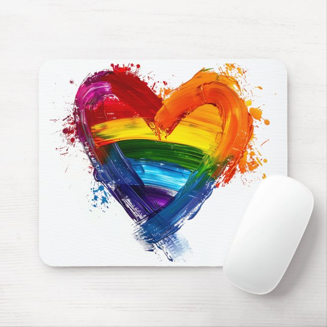 Mousepad Suporte LGBTQ (Com mouse)