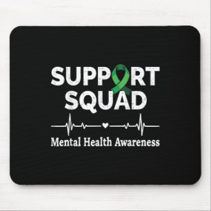 Mousepad Suporte Mês de Sensibilização para Saúde Mental Es