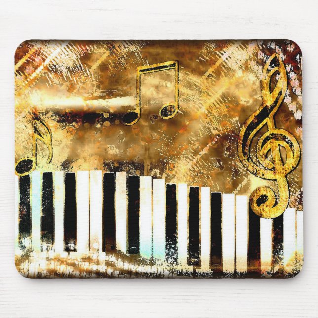 Mousepad Suporte Musical Grunge Mouse (Frente)