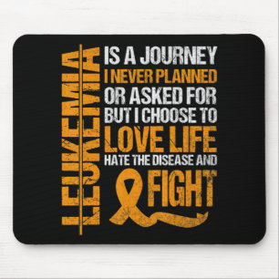 Mousepad suporte para Leucemia Sensibilização Orange Briso