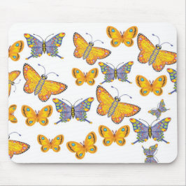 Mousepad Suporte para Mouse Borboletas