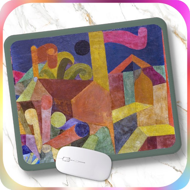 Mousepad SUPORTE PARA MOUSE - ''Casas com Bandeiras'' - Um  (Criador carregado)